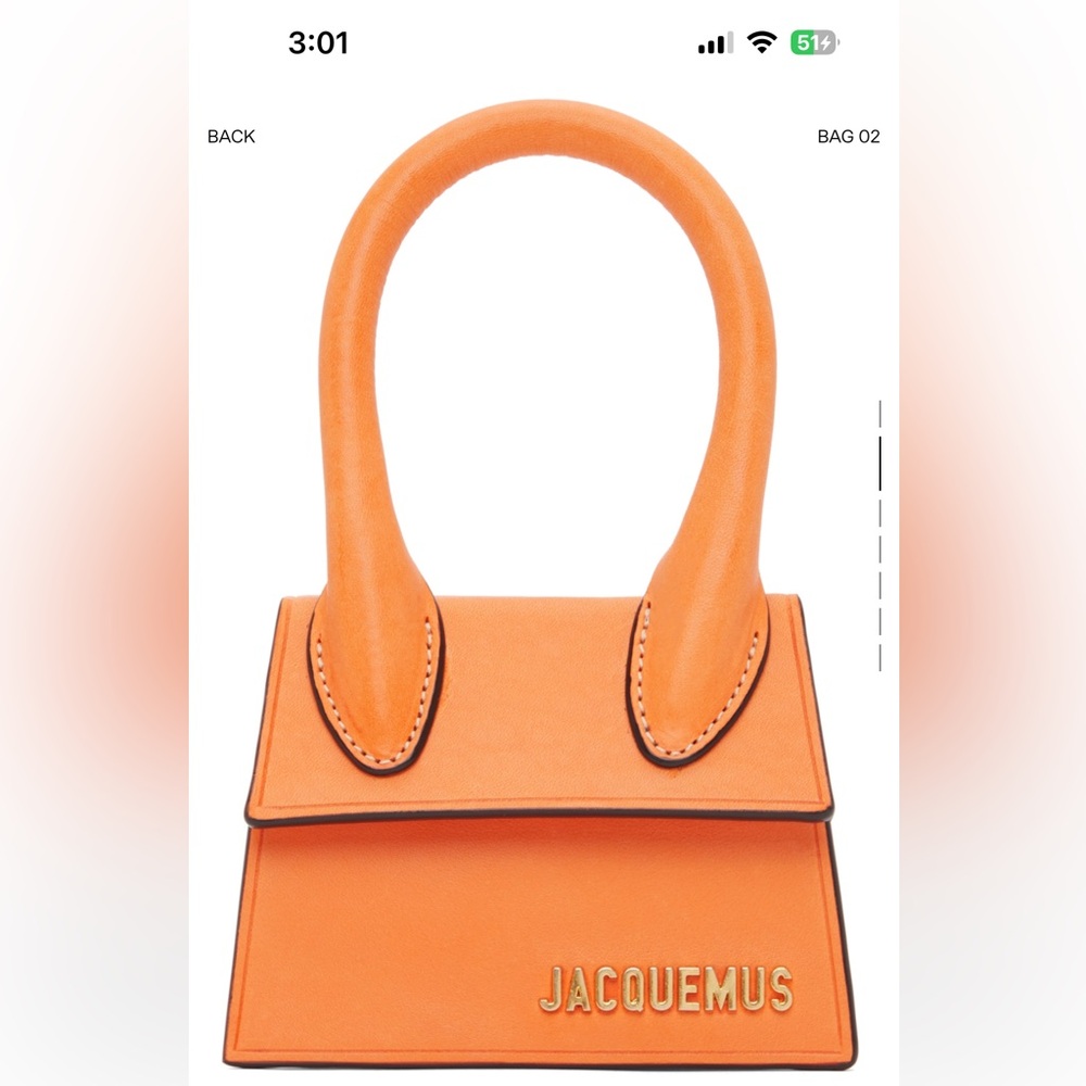 Jacquemus Vibrant Orange Mini Bag